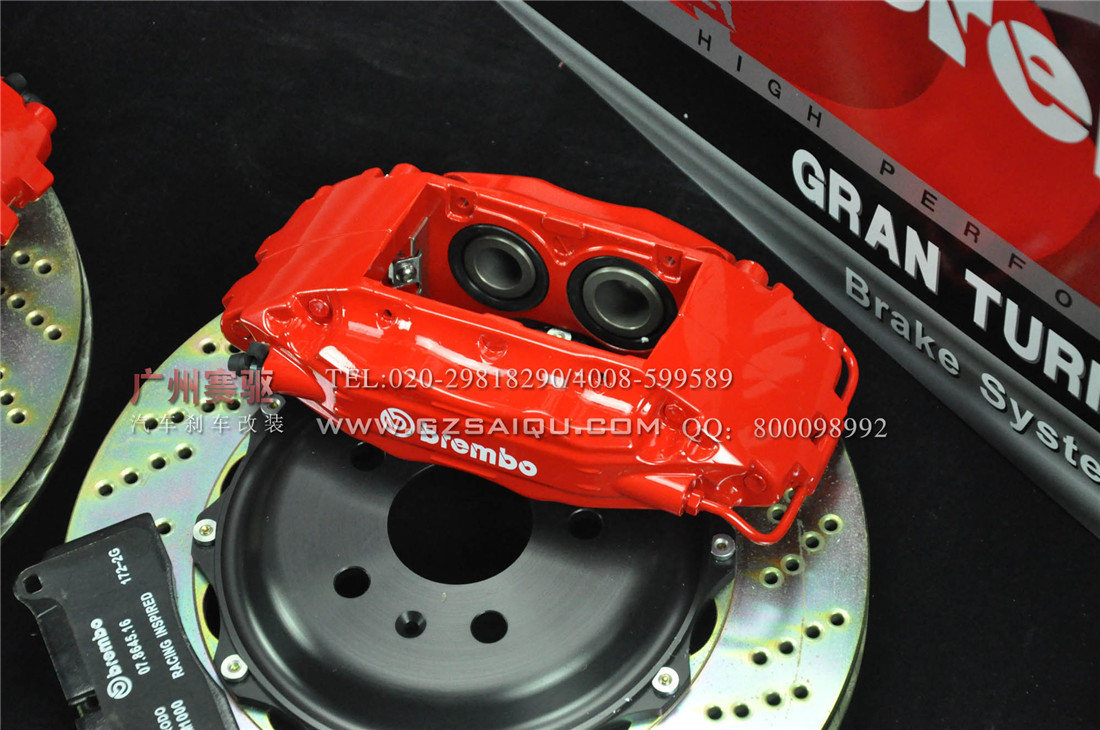 別克君威原裝位BREMBO 剎車套裝 F50大四活塞剎車鮑魚 大大提升制動(dòng)力